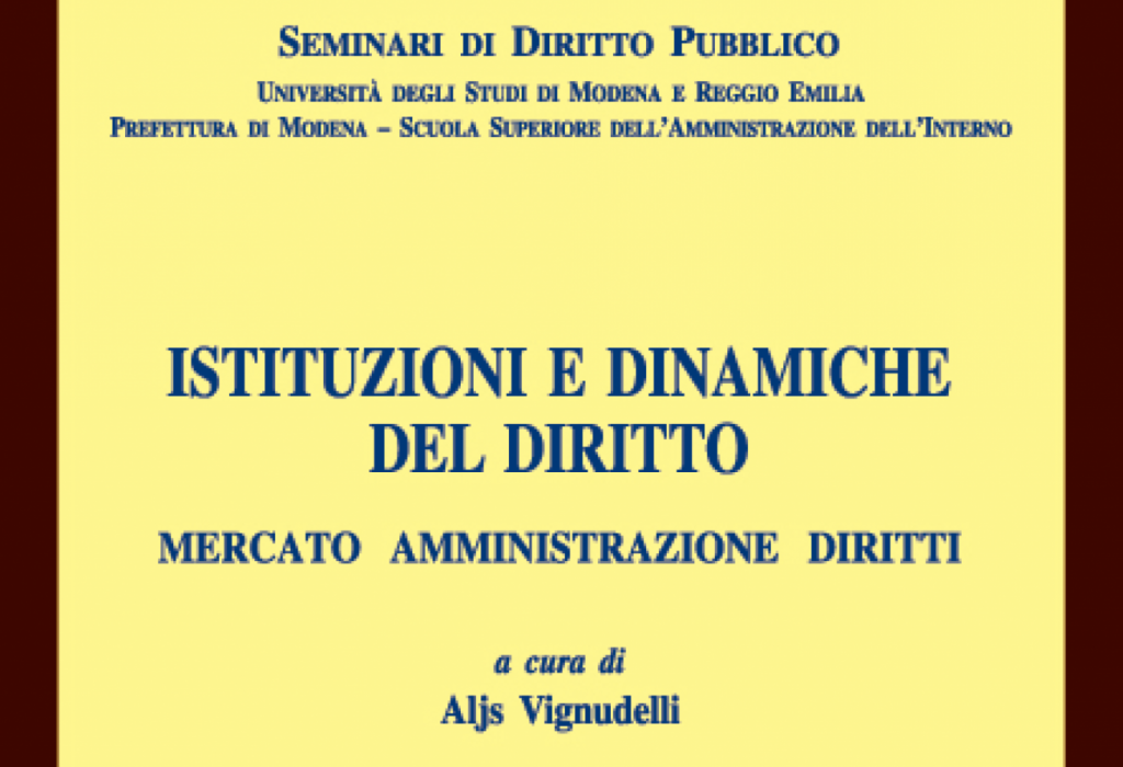 02 May 2022 - Istituzioni e dinamiche del diritto