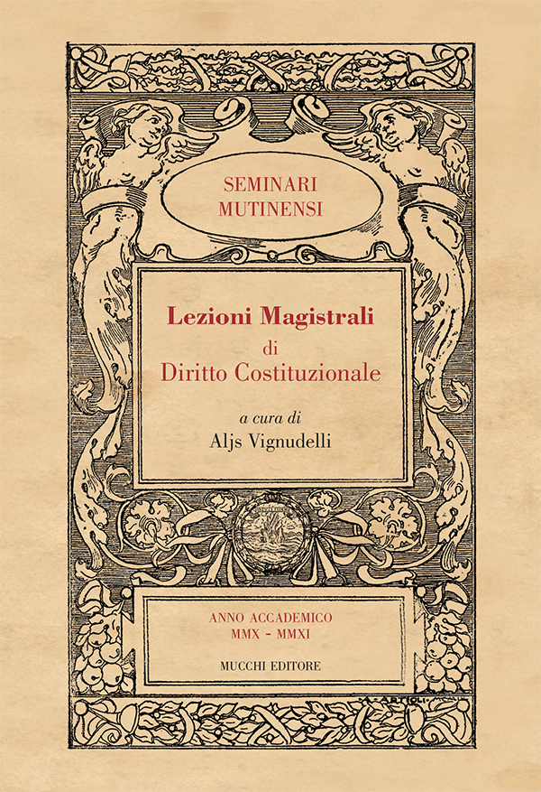  - Lezioni Magistrali di Diritto Costituzionale I